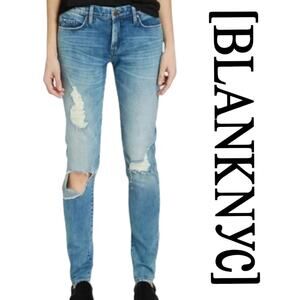 BLANK NYC SKINNY CLASSIQUE DISTRESSED JEANS SZ 25